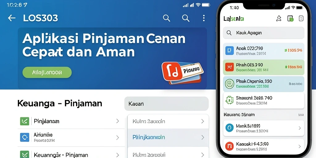 Tampilan antarmuka pengguna LOS303 yang sederhana dan efektif.