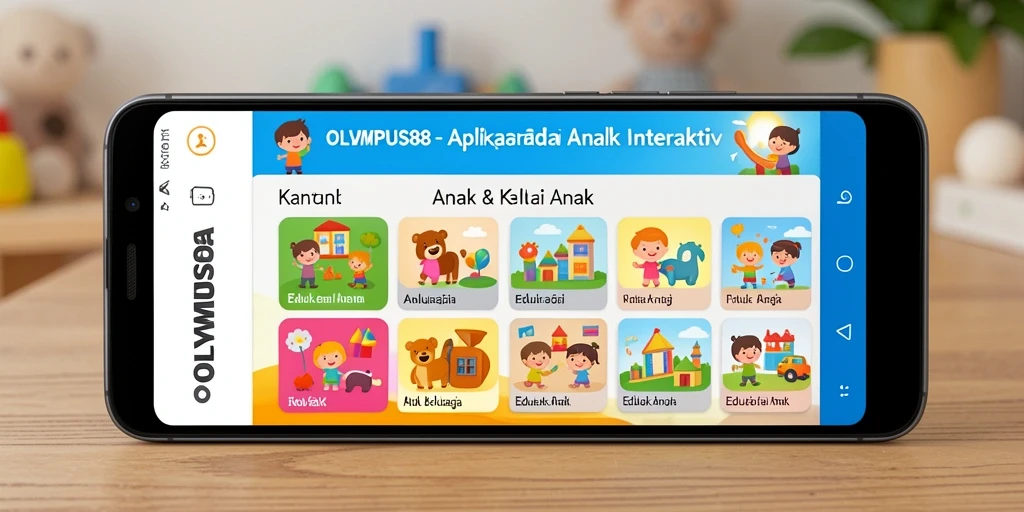 Screenshot OLYMPUS88 menampilkan antarmuka edukasi anak yang menarik.