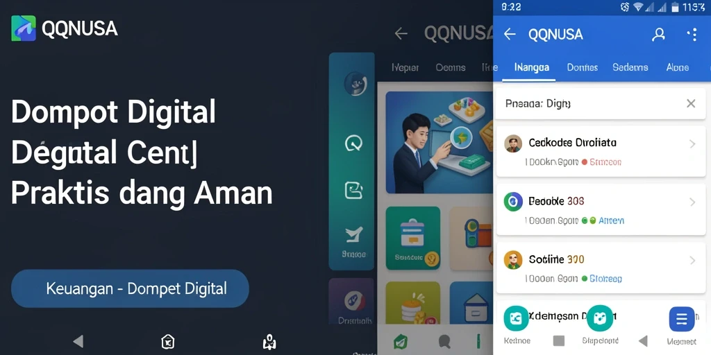 Tampilan antarmuka pengguna QQNUSA yang sederhana dan efektif.