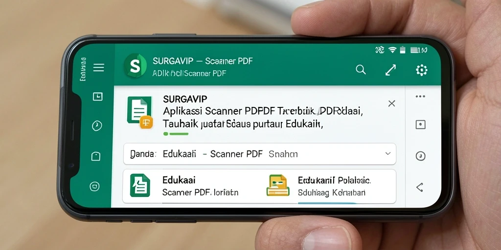Tampilan antarmuka SURGAVIP yang sederhana dan fungsional.