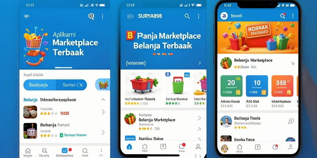 Tampilan antarmuka pengguna <strong>SURYA898</strong> yang menarik dan mudah digunakan.