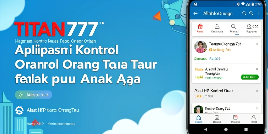 Tampilan antarmuka TITAN777 yang ramah pengguna untuk kontrol orang tua.
